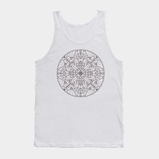 The Rose Window Mandala Pattern Tank Top